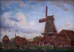 Verkocht.Wijsmuller.J.H.Wijsmuller.1855-1925.Molen met mensen.